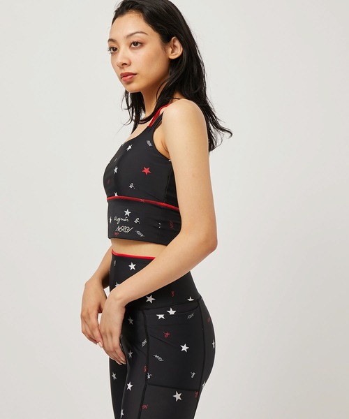 agnes b.（アニエスベー）の「＜好評につき追加！＞【agnes b.×NERGY】UV 総柄プリントブラトップ（水陸両用）（ブラジャー・レディース・ブラック系その他/ブラック系その他2・L/M/S）」の16枚目の写真