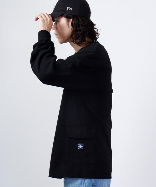 LUMBER（ランバー）の「LUMBER ダブルポケットTシャツ（Tシャツ/カットソー・メンズ・ブラック/ホワイト/カーキ・LL/M/L）」の9枚目の写真