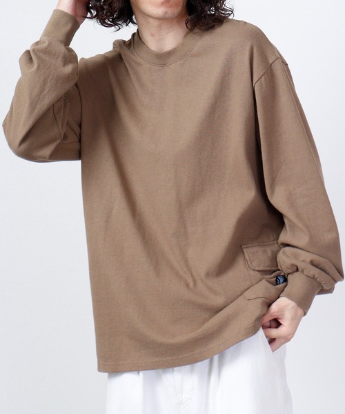 LUMBER（ランバー）の「LUMBER ダブルポケットTシャツ（Tシャツ/カットソー・メンズ・ブラック/ホワイト/カーキ・LL/M/L）」の12枚目の写真