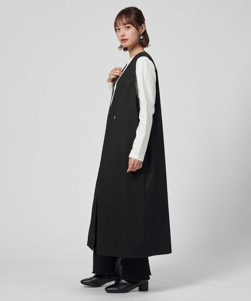 HONEYSUCKLE ROSE コート　L 黒 楽天市場】HONEYSUCKLE ROSE 2WAYキルトコート レディース