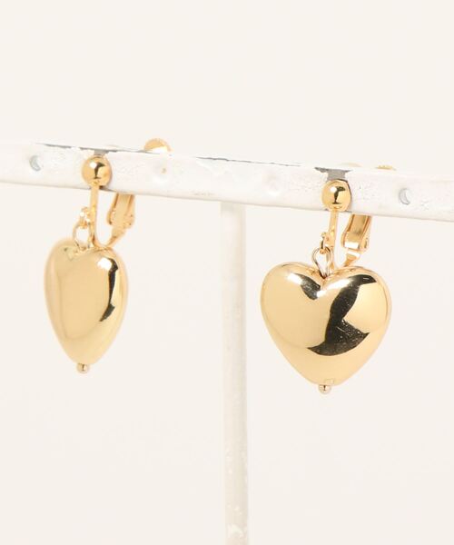 CHACO （FLOWER ACCESSORY）（チャコ）の「CHACO/ Plump heart earrings ( GD/SV )（イヤリング・レディース・ゴールド/シルバー・FREE）」の4枚目の写真