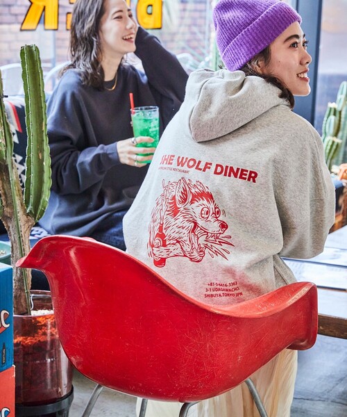 ワークエプロン （UTO） SHE WOLF DINERバッジ付 ワークエプロン （UTO） SHE WOLF DINERバッジ付