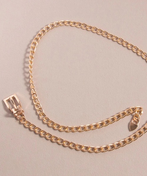 【新品未使用】plage chain ベルト スマホチェーン　ゴールド Amazon | マルチカラーバッグチェーンアクセサリーゴールド女性