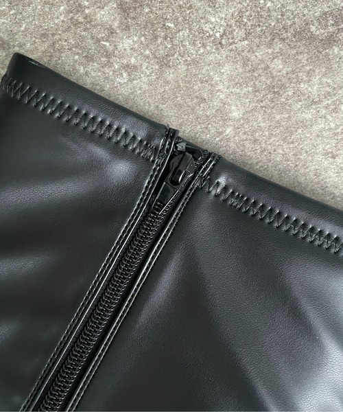 Thevon（ゼボン）の「ストレッチロングブーツ（ブーツ・レディース・ブラック/グレイッシュベージュ・L/M/S）」の7枚目の写真