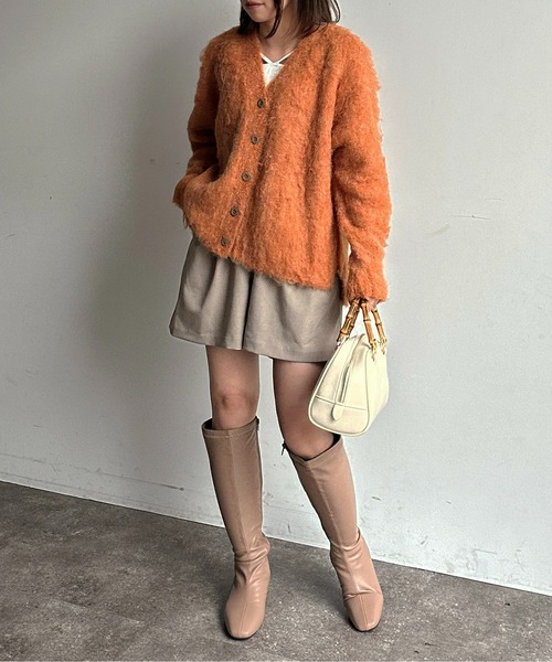 Thevon（ゼボン）の「ストレッチロングブーツ（ブーツ・レディース・ブラック/グレイッシュベージュ・L/M/S）」の12枚目の写真