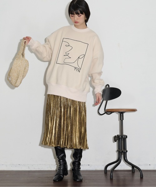 THE YOn（ザヨン）の「メタリックプリーツスカート（スカート）」 - WEAR