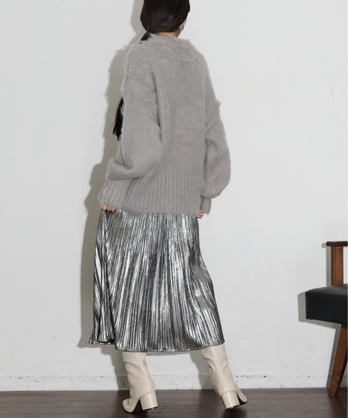 THE YOn（ザヨン）の「メタリックプリーツスカート（スカート・レディース・ゴールド/ブラック/シルバー・FREE）」の10枚目の写真