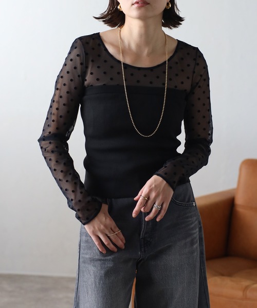 Bonjour Sagan（ボンジュールサガン）の「ダンボールニットビスチェ（チューブトップ・レディース・チャコールグレー/ブラウン/ブラック・FREE）」の5枚目の写真