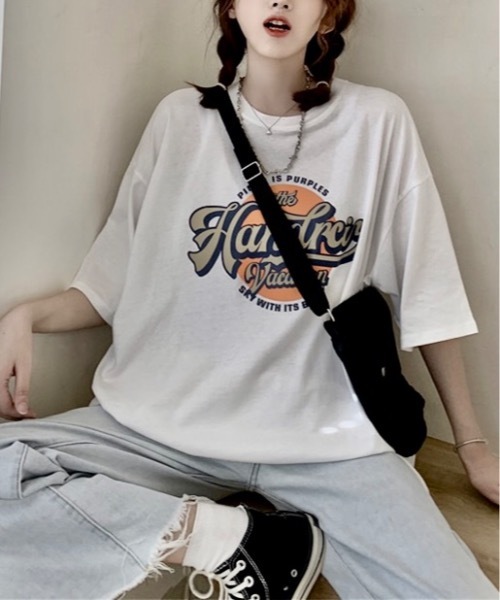 Burner(バーナー)の「【OKUOKU 0909】ロゴ入り 半袖Tシャツ oku-tops-644819878978-10 Y(Tシャツ/カットソー・メンズ・ホワイト/ブラック・XL/L)」の1枚目の写真