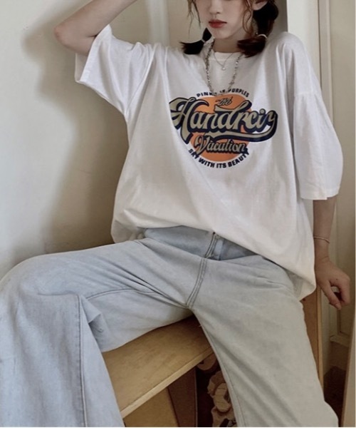 Burner(バーナー)の「【OKUOKU 0909】ロゴ入り 半袖Tシャツ oku-tops-644819878978-10 Y(Tシャツ/カットソー・メンズ・ホワイト/ブラック・XL/L)」の5枚目の写真