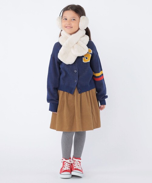 SHIPS（シップス）の「SHIPS KIDS:100～130cm /〈手洗い可能〉ジャカード レタード カーディガン（カーディガン/ボレロ・キッズ・オフホワイト/ネイビー・100/110/130/120）」の16枚目の写真