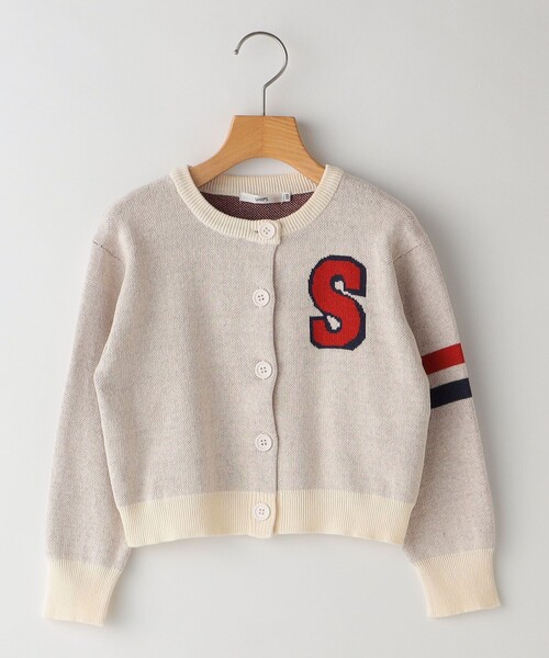 SHIPS（シップス）の「SHIPS KIDS:100～130cm /〈手洗い可能〉ジャカード レタード カーディガン（カーディガン/ボレロ・キッズ・オフホワイト/ネイビー・100/110/130/120）」の17枚目の写真