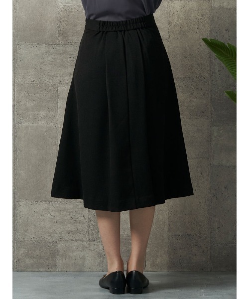 Perfect Suit FActory（パーフェクトスーツファクトリー）の「【お仕事OK】美単タックフレアスカート　ウーリッシュ　ブラック/ベージュ/グリーン（スカート・レディース・ベージュ/グリーン/ブラック・M/L/S）」の11枚目の写真