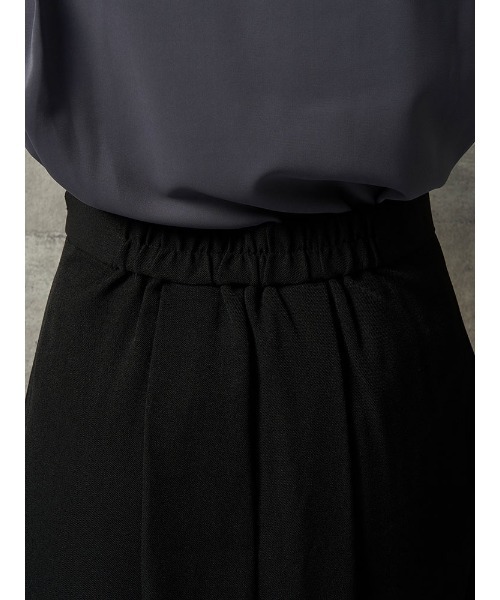 Perfect Suit FActory（パーフェクトスーツファクトリー）の「【お仕事OK】美単タックフレアスカート　ウーリッシュ　ブラック/ベージュ/グリーン（スカート・レディース・ベージュ/グリーン/ブラック・M/L/S）」の9枚目の写真