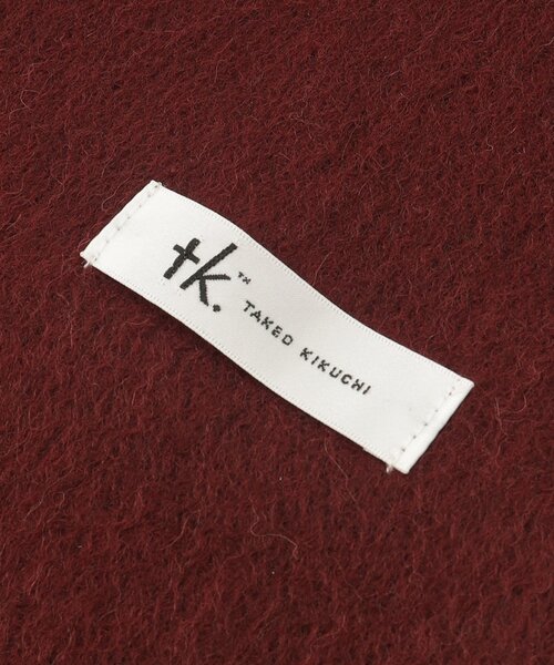 tk.TAKEO KIKUCHI（ティーケータケオキクチ）の「◆リバーシブルウールマフラー（マフラー・メンズ・ブラック/カーキ/ダークオレンジ・00）」の6枚目の写真