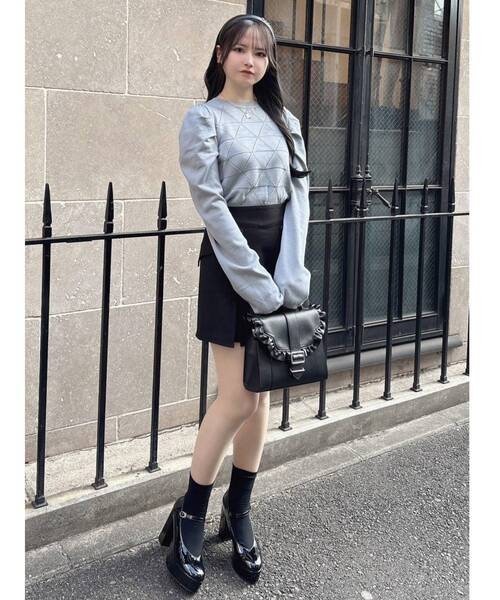 EATME（イートミー）の「ダブルボタンスリットスカート（スカート・レディース・ベージュ/ブラック/その他1・MEDIUM/SMALL）」の11枚目の写真