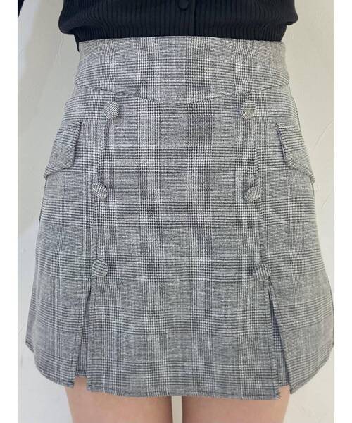 EATME（イートミー）の「ダブルボタンスリットスカート（スカート・レディース・ベージュ/ブラック/その他1・MEDIUM/SMALL）」の16枚目の写真