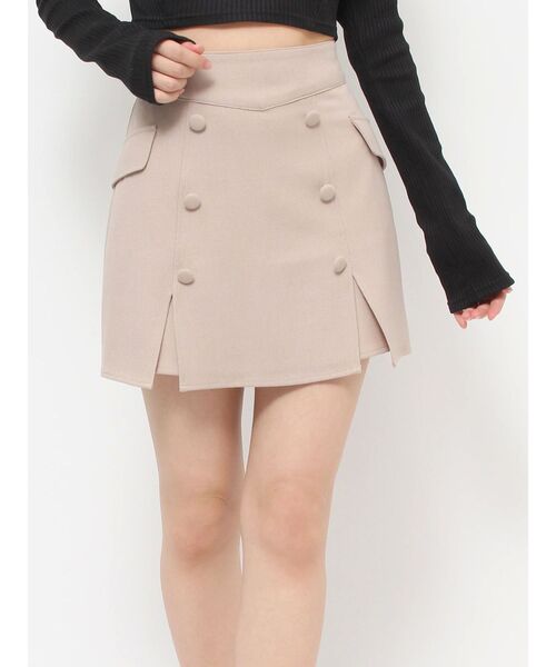 EATME（イートミー）の「ダブルボタンスリットスカート（スカート・レディース・ベージュ/ブラック/その他1・MEDIUM/SMALL）」の20枚目の写真