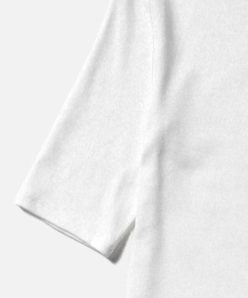 Demi-Luxe BEAMS(デミルクス ビームス)の「Demi-Luxe BEAMS / ハイネック ベアテレコ プルオーバー(Tシャツ/カットソー・レディース・ホワイト/グレー/ネイビー・ONE SIZE)」の4枚目の写真