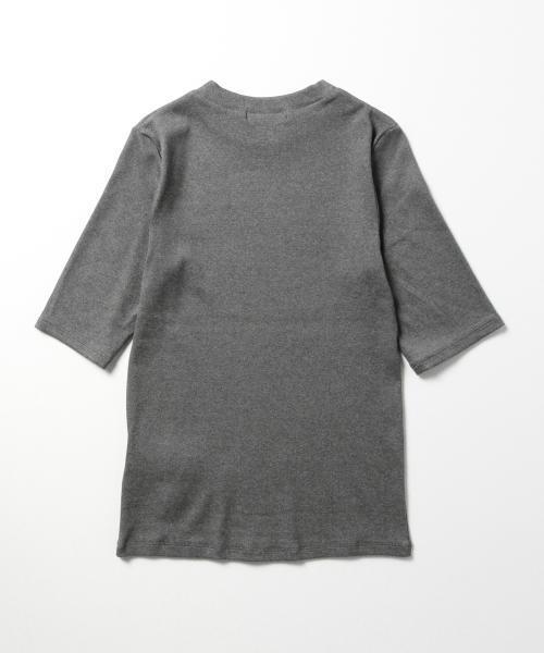 Demi-Luxe BEAMS(デミルクス ビームス)の「Demi-Luxe BEAMS / ハイネック ベアテレコ プルオーバー(Tシャツ/カットソー・レディース・ホワイト/グレー/ネイビー・ONE SIZE)」の14枚目の写真