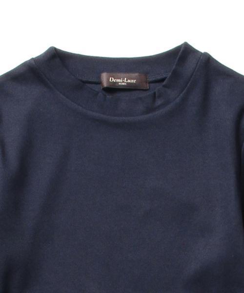 Demi-Luxe BEAMS(デミルクス ビームス)の「Demi-Luxe BEAMS / ハイネック ベアテレコ プルオーバー(Tシャツ/カットソー・レディース・ホワイト/グレー/ネイビー・ONE SIZE)」の15枚目の写真