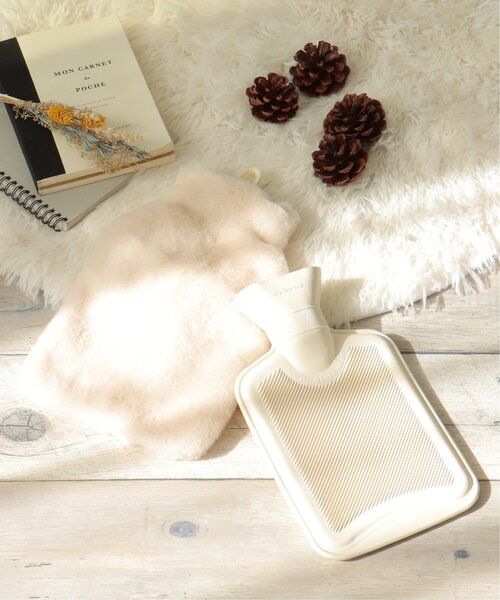 LBC（エルビーシー）の「エコファー湯タンポ（インテリア雑貨・レディース・オフホワイト/グレー・FREE）」の3枚目の写真