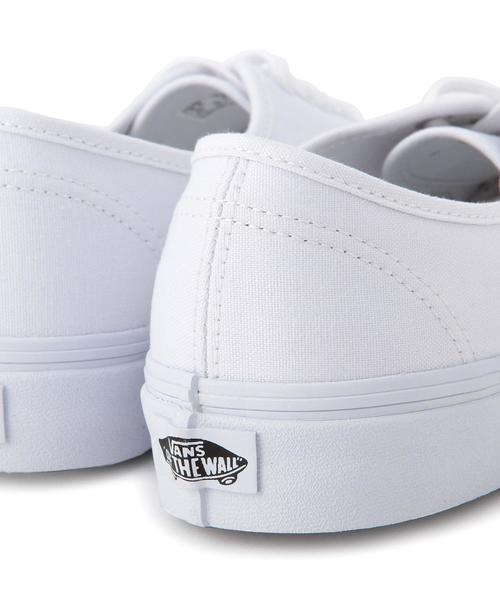 VANS（バンズ）の「[ヴァンズ]VANS AUTHENTIC ムジ スニーカー（スニーカー・レディース・ホワイト・5h(23.5/6h(24.5/6(24)/5(23)）」の7枚目の写真