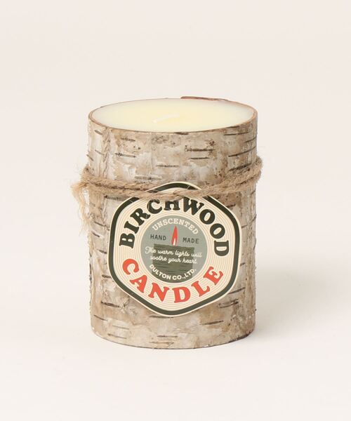 DULTON(_g)BIRCH WOOD LOG CANDLE S/ o[` Ebh O Lh S(Lh)