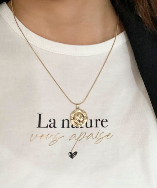 fredy emue（フレディエミュ）の「ステンレスコインネックレス（ネックレス・レディース・シルバー/ゴールド・FREE）」の3枚目の写真