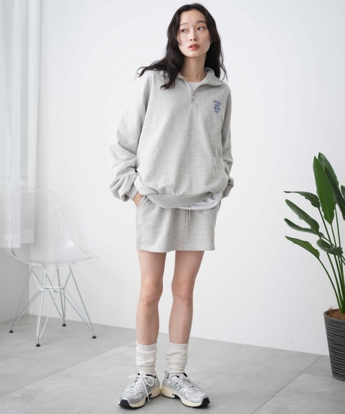 WEGO(ウィゴー)の「WEGO/ハーフジップBIGスウェット(スウェット・レディース・オフホワイト/ブラック/杢グレー/ブルー系その他・FREE)」の22枚目の写真