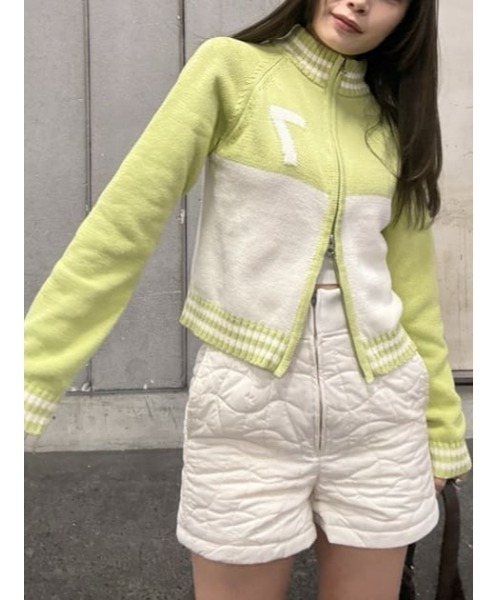 LAGUA GEM ZIP SIDE EYELET ニット LAGUA GEM | ZIP SIDE EYELET ニット (ニット ) |SHEL'TTER WEBSTORE