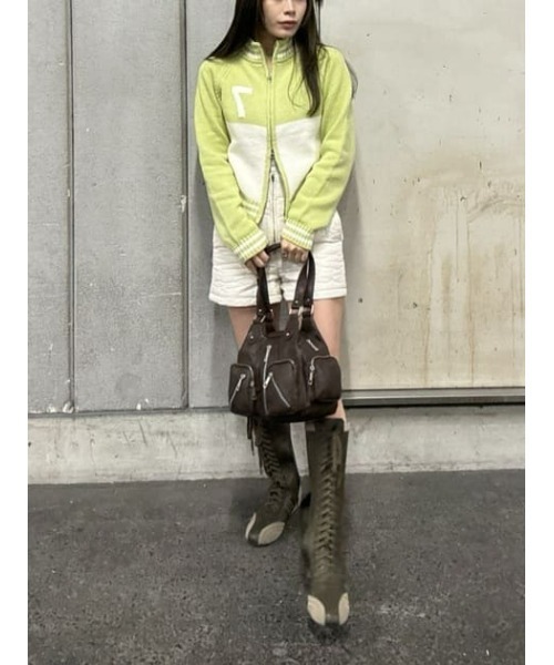 LAGUA GEM（ラグアジェム）の「ZIP UP NUMBER ニット（ニット/セーター