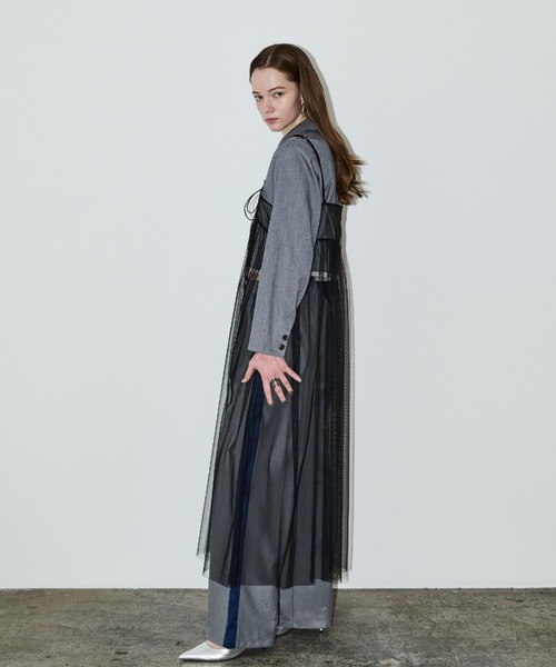 AIC.（エーアイシー）の「カットオフショートライトジャケット/セットアップ可能（テーラードジャケット・レディース・ブラック/グレー・FREE）」の21枚目の写真