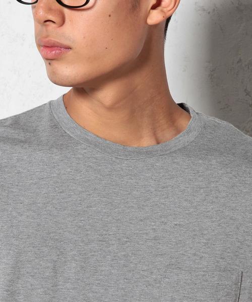 green label relaxing（グリーンレーベルリラクシング）の「STD GLR オーガニックコットン Tシャツ◆（Tシャツ/カットソー・メンズ・ホワイト/グレー/オリーブ/ネイビー・X-LARGE/MEDIUM/SMALL/LARGE）」の11枚目の写真