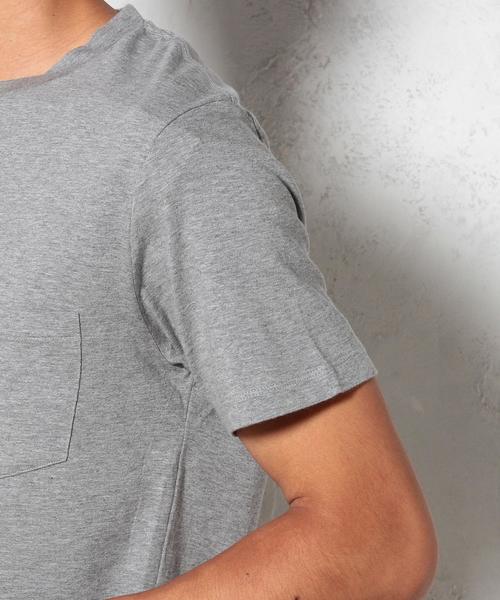 green label relaxing（グリーンレーベルリラクシング）の「STD GLR オーガニックコットン Tシャツ◆（Tシャツ/カットソー・メンズ・ホワイト/グレー/オリーブ/ネイビー・X-LARGE/MEDIUM/SMALL/LARGE）」の12枚目の写真