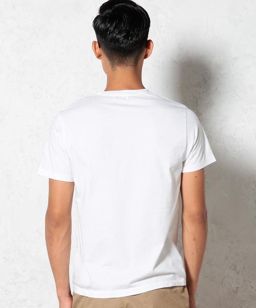 green label relaxing（グリーンレーベルリラクシング）の「STD GLR オーガニックコットン Tシャツ◆（Tシャツ/カットソー・メンズ・ホワイト/グレー/オリーブ/ネイビー・X-LARGE/MEDIUM/SMALL/LARGE）」の5枚目の写真