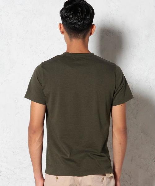 green label relaxing（グリーンレーベルリラクシング）の「STD GLR オーガニックコットン Tシャツ◆（Tシャツ/カットソー・メンズ・ホワイト/グレー/オリーブ/ネイビー・X-LARGE/MEDIUM/SMALL/LARGE）」の7枚目の写真