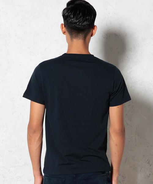 green label relaxing（グリーンレーベルリラクシング）の「STD GLR オーガニックコットン Tシャツ◆（Tシャツ/カットソー・メンズ・ホワイト/グレー/オリーブ/ネイビー・X-LARGE/MEDIUM/SMALL/LARGE）」の9枚目の写真