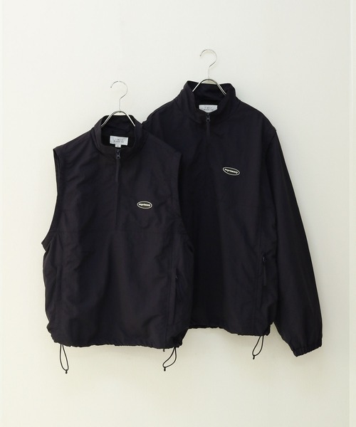 ZIP FIVE(ジップファイブ)の「2WAY テック ナイロン スタンドカラー ブルゾン + テック ナイロン ベスト(ナイロンジャケット・メンズ・ネイビー/ベージュ/ブラック・MEDIUM/LARGE/X-LARGE)」の1枚目の写真