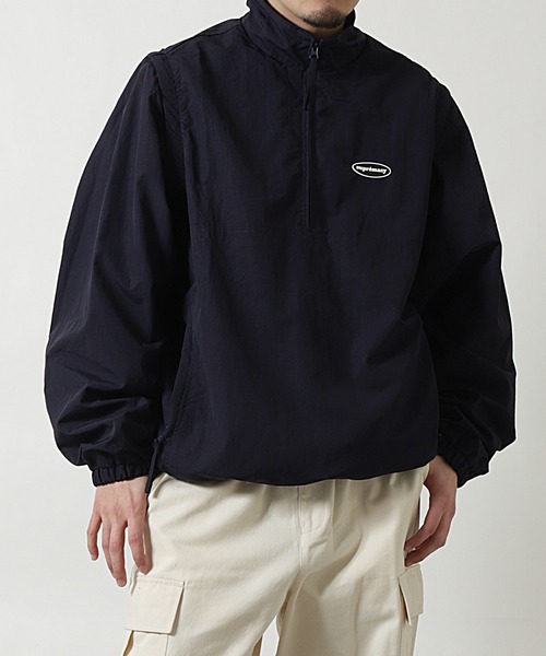 ZIP FIVE(ジップファイブ)の「2WAY テック ナイロン スタンドカラー ブルゾン + テック ナイロン ベスト(ナイロンジャケット・メンズ・ネイビー/ベージュ/ブラック・MEDIUM/LARGE/X-LARGE)」の18枚目の写真