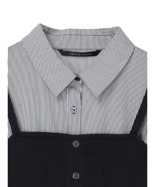 YECCA VECCA(イェッカヴェッカ)の「ストライプ柄ビスチェSETシャツワンピース(シャツワンピース・レディース・ストライプ・FREE)」の20枚目の写真