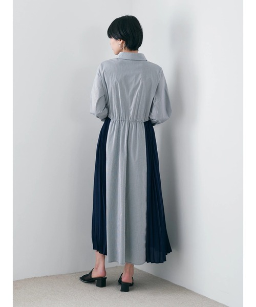 YECCA VECCA(イェッカヴェッカ)の「ストライプ柄ビスチェSETシャツワンピース(シャツワンピース・レディース・ストライプ・FREE)」の12枚目の写真