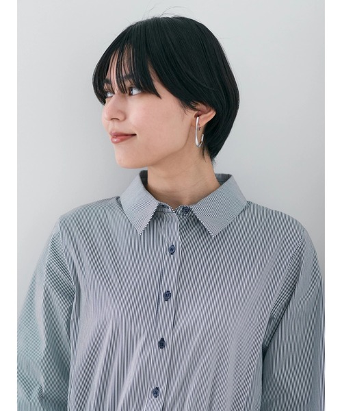 YECCA VECCA(イェッカヴェッカ)の「ストライプ柄ビスチェSETシャツワンピース(シャツワンピース・レディース・ストライプ・FREE)」の13枚目の写真