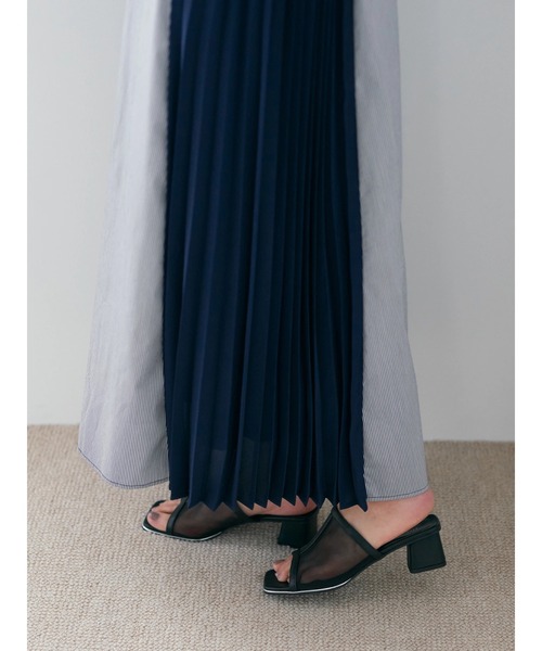 YECCA VECCA(イェッカヴェッカ)の「ストライプ柄ビスチェSETシャツワンピース(シャツワンピース・レディース・ストライプ・FREE)」の17枚目の写真