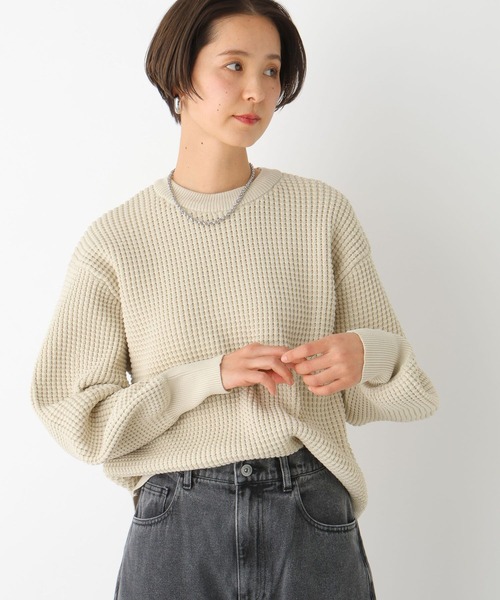 THE NORTH FACE - グレータートルヘムケーブルオーバーニット　スカートのセット セール】7ゲージワッフルカーブスリーブプルオーバー 101994