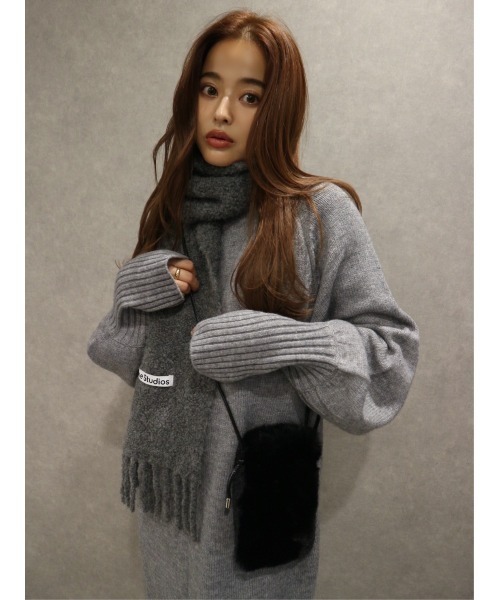 TRUNC（トランクエイティーエイト）の「Fur Mini Shoulder Bag（ショルダーバッグ・レディース・ブラック/モカ・FREE）」の14枚目の写真