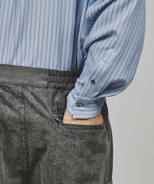 tk.TAKEO KIKUCHI(ティーケータケオキクチ)の「◆デニムカーゴパンツ(カーゴパンツ・メンズ・ライトブルー/チャコールグレー/オフホワイト・01/02/03)」の4枚目の写真