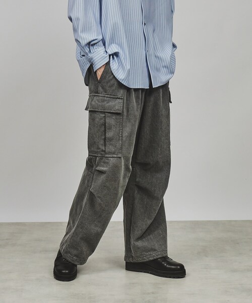 tk.TAKEO KIKUCHI(ティーケータケオキクチ)の「◆デニムカーゴパンツ(カーゴパンツ・メンズ・ライトブルー/チャコールグレー/オフホワイト・01/02/03)」の12枚目の写真