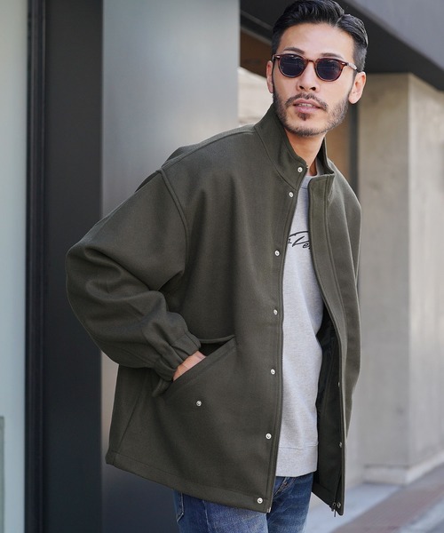 jiggys shop(ジギーズショップ)の「ウールライクM-65ショートブルゾン(ブルゾン・メンズ・ブラック/グレー系その他/チャコール・LARGE/MEDIUM)」の3枚目の写真