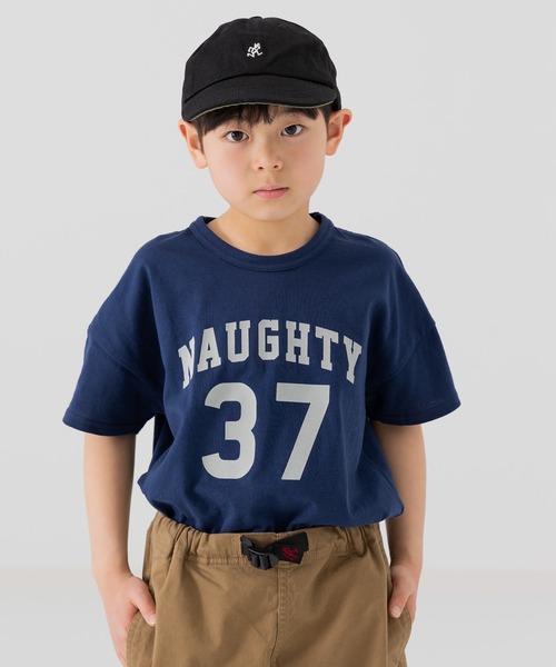 chil2（チルツー）の「綿100％ ワイドシルエット 半袖 デザインTシャツ（Tシャツ/カットソー・キッズ・A/C/D/H/J/I/G/B/F/E・120cm/130cm/110cm/140cm/80ｃｍ/90cm/100cm）」の4枚目の写真